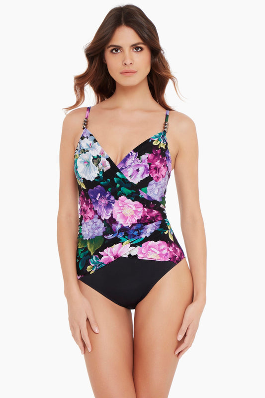 Miraclesuit Black/Multi Magicsuit New Romantic Louise One Piece Swimsuit