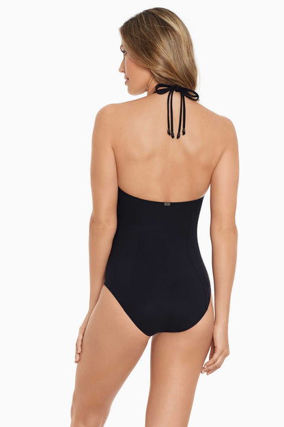 Miraclesuit Black Amoressa Northern Lights Lyra One Piece Swimsuit