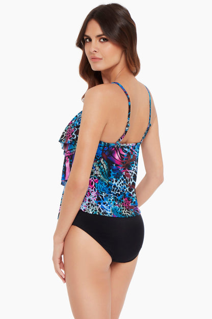 Miraclesuit Blue/Multi Magicsuit Social Butterfly Rita Tankini
