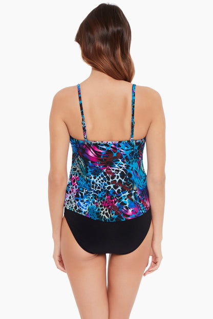 Miraclesuit Blue/Multi Magicsuit Social Butterfly Rita Tankini