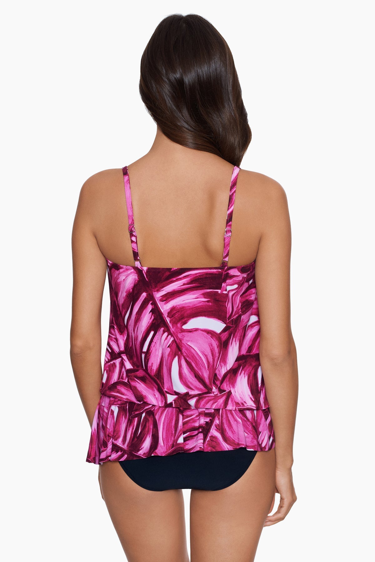 Miraclesuit White/Pink/Multi Magicsuit Pink Palmas Camille Tankini