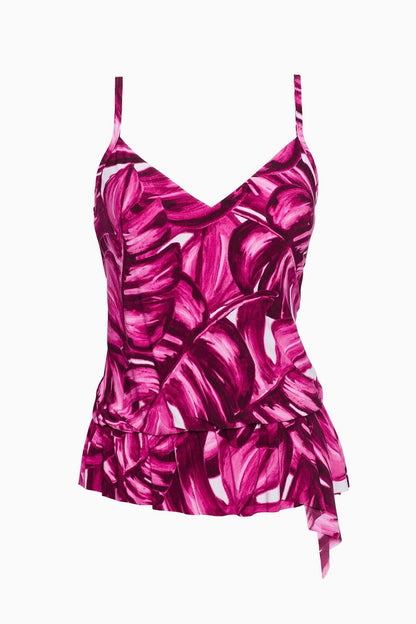 Miraclesuit White/Pink/Multi Magicsuit Pink Palmas Camille Tankini