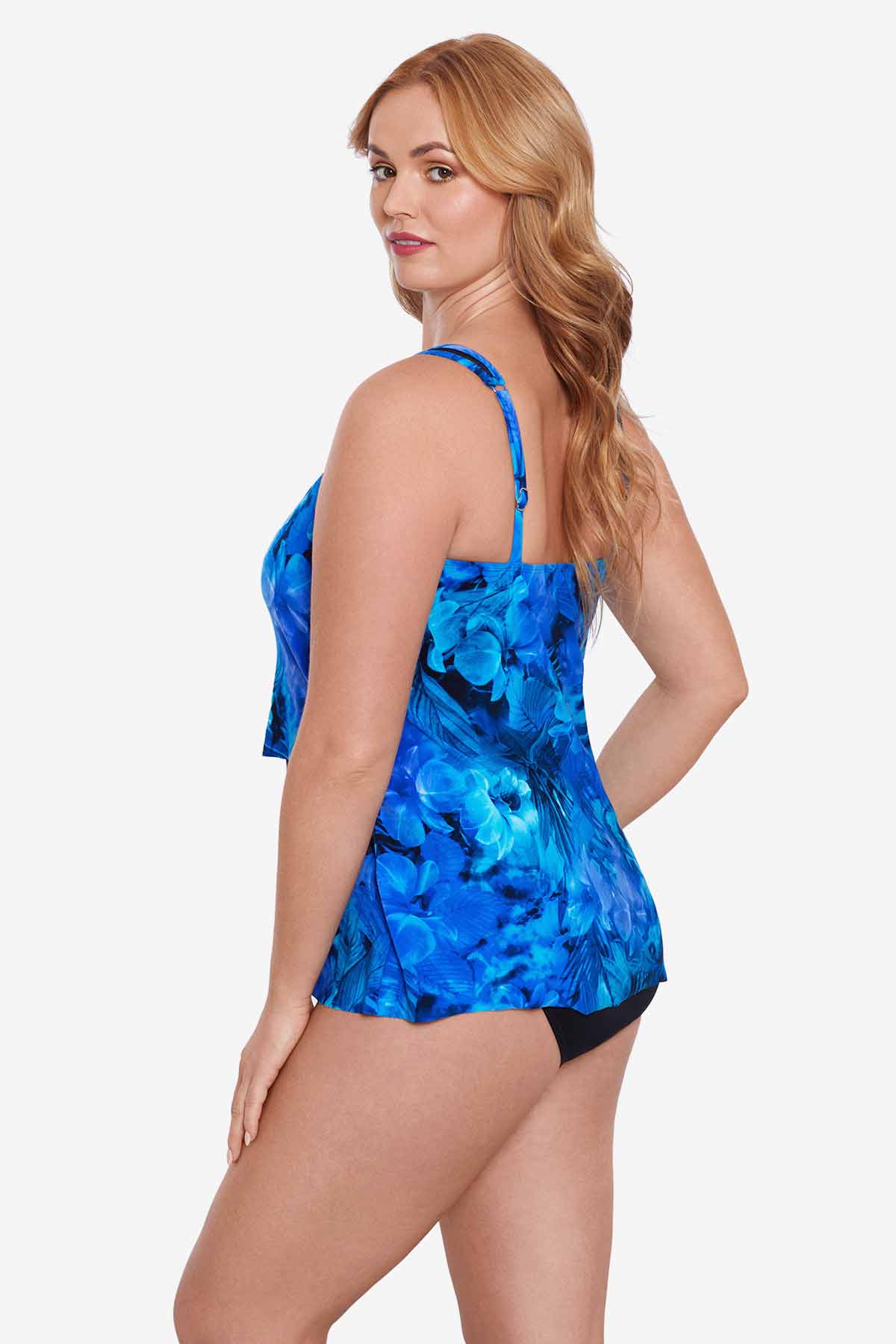 Miraclesuit Blue/Multi Plus Size Sous Marine Mirage Tankini Top
