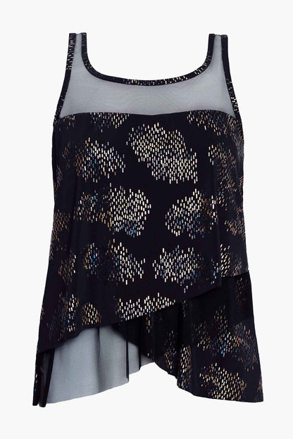 Miraclesuit Black/Multi Iridium Mirage Tankini