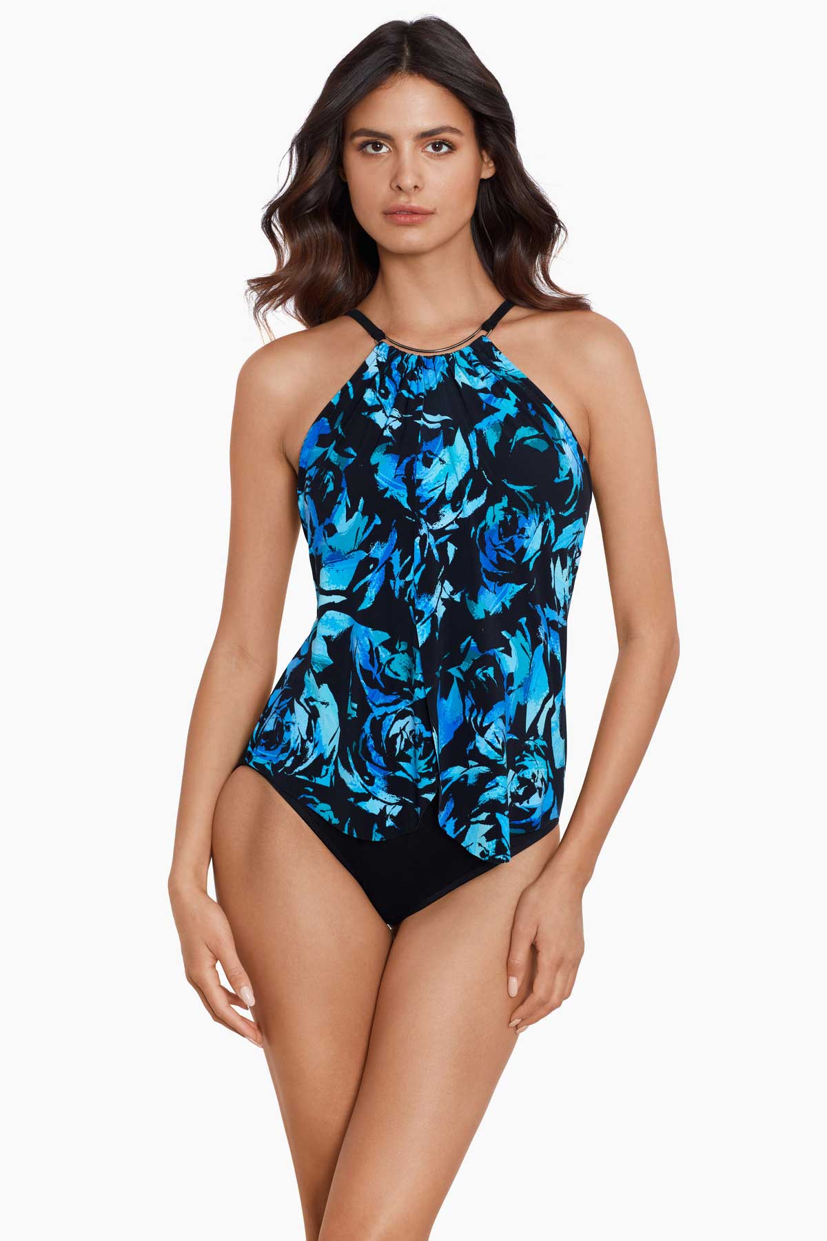Miraclesuit Black/Multi Magicsuit Pop Diva Jill One Piece Swimsuit
