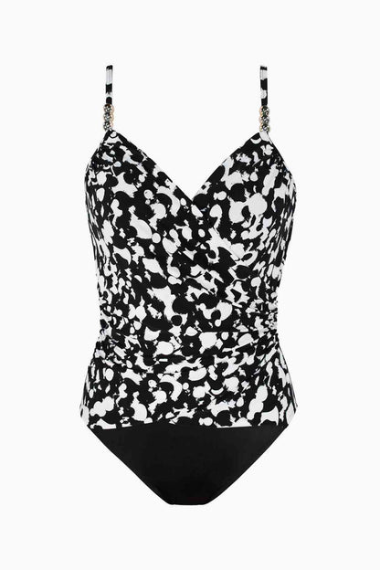 Miraclesuit Black/White Magicsuit Hot Spot Louise One Piece Swimsuit