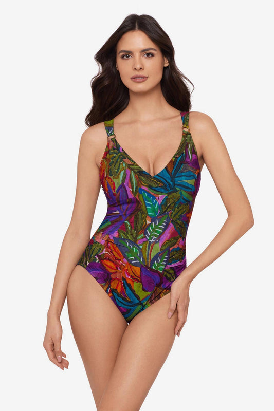 Miraclesuit Multi Magicsuit Cactus Flower Dakota One Piece Swimsuit