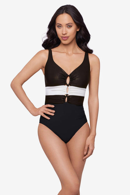 Miraclesuit Black Magicsuit Block Party Alice One Piece Swimsuit
