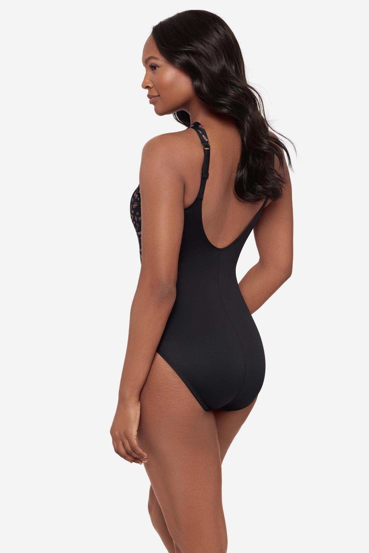Miraclesuit Black Aphrodite One Piece Swimsuit in Costa D' Oro