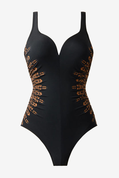 Miraclesuit Black Temptress One Piece Swimsuit in Costa D' Oro