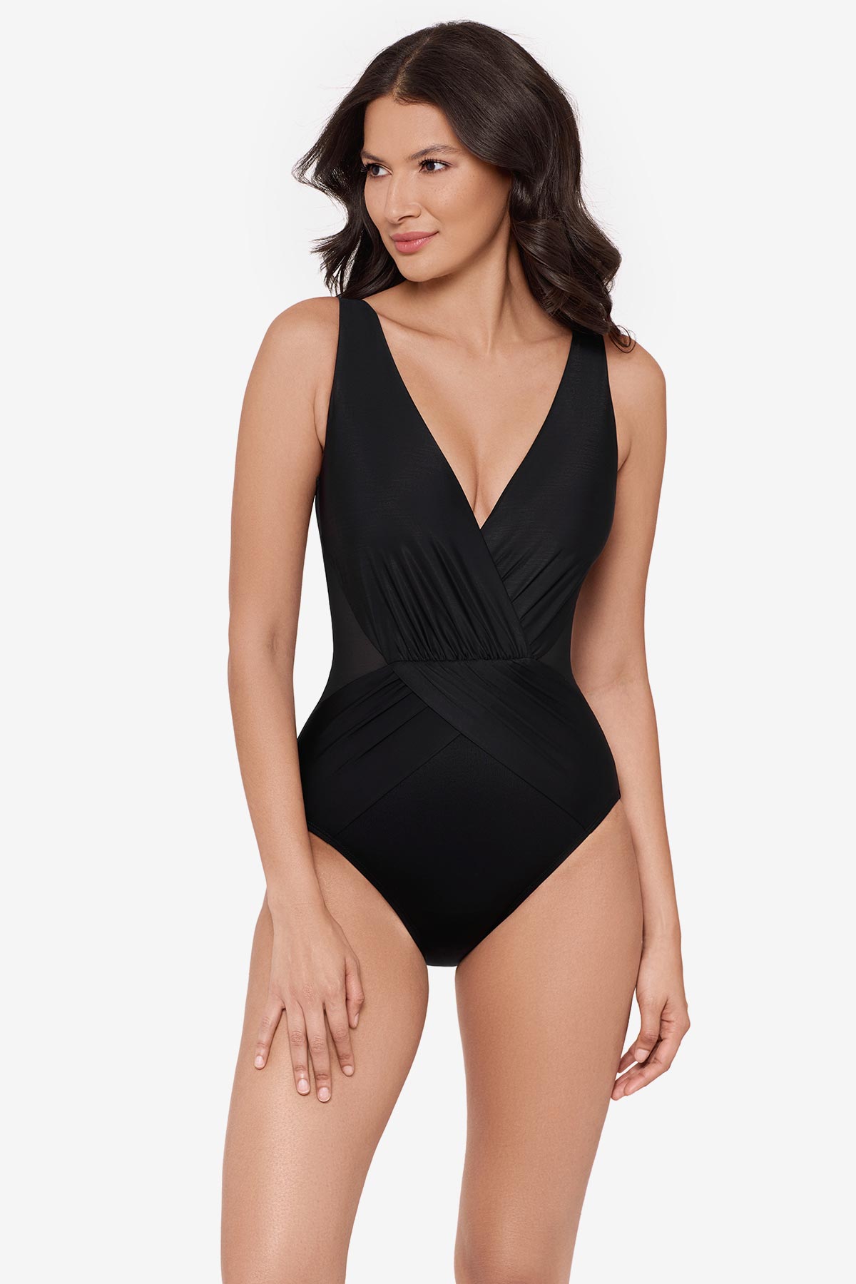 Miraclesuit Black Ibiza One Piece Swimsuit
